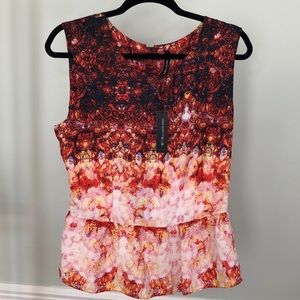 Peplum top, sleeveless NWT